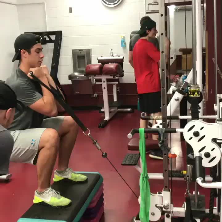 Weight training session at Rapid Hockey